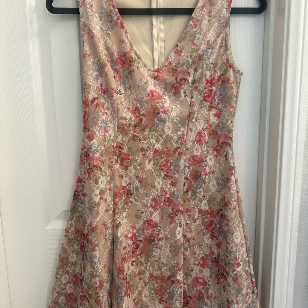 Floral Sleeveless Dress - Multicolor Francesca’s - size XS